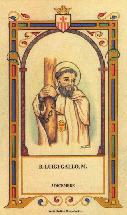Beato Luigi Gallo - Mercedario, martire