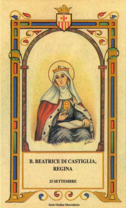 Beata Beatrice di Castiglia - Regina, mercedaria