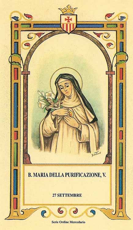 Beata Maria della Purificazione - Vergine mercedaria