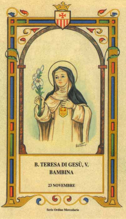 Beata Teresa di Gesù - Bambina, mercedaria