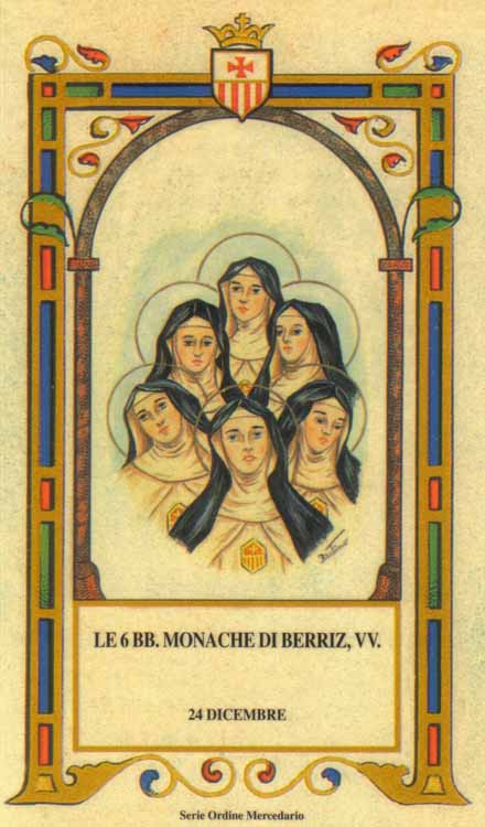 Beate 6 Monache Mercedarie di Merriz - 