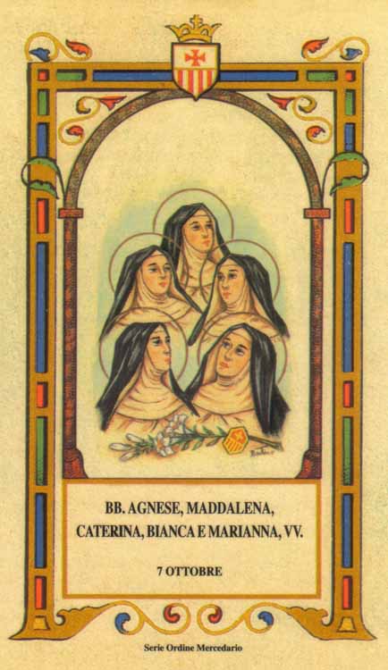 Beate Agnese, Maddalena, Caterina, Bianca e Marianna - Monache mercedarie