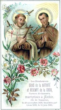 Beati Dionigi (Dionisio) della Natività (Pietro Berthelot) e Redento della Croce (Tommaso Rodriguez) - Martiri