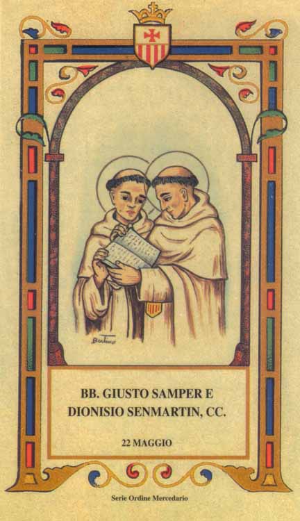 Beati Giusto Samper e Dionisio Senmartin - Mercedari