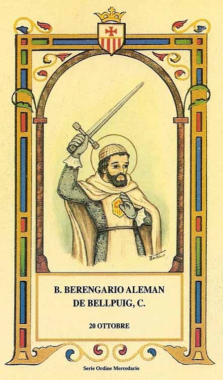 Beato Berengario Aleman de Pellpuig - Mercedario