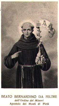 Beato Bernardino da Feltre - Religioso