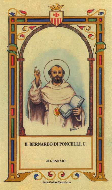 Beato Bernardo di Poncelli - Mercedario