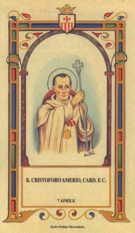Beato Cristoforo Amerio - Cardinale