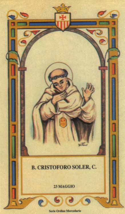 Beato Cristoforo Soler - Mercedario