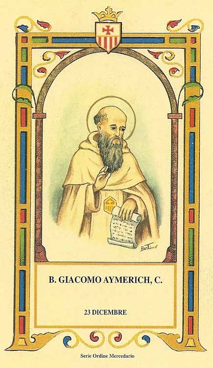 Beato Giacomo Aymerich - Mercedario