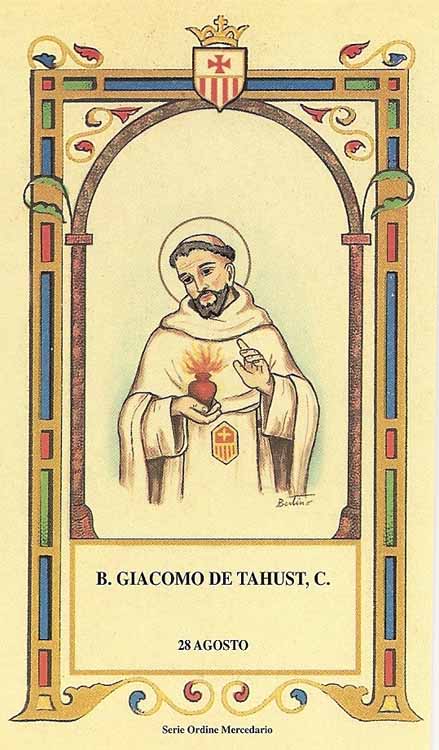 Beato Giacomo de Tahust - Mercedario