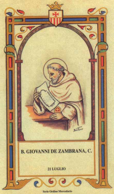 Beato Giovanni de Zambrana - Mercedario