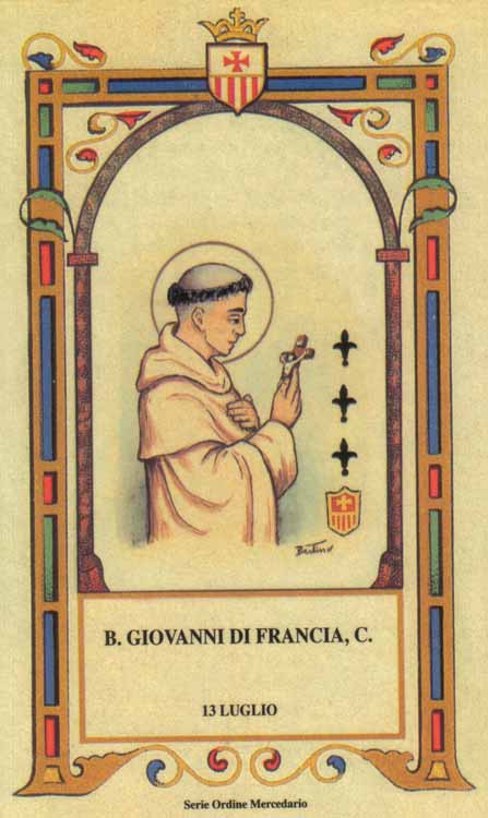 Beato Giovanni di Francia - Mercedario