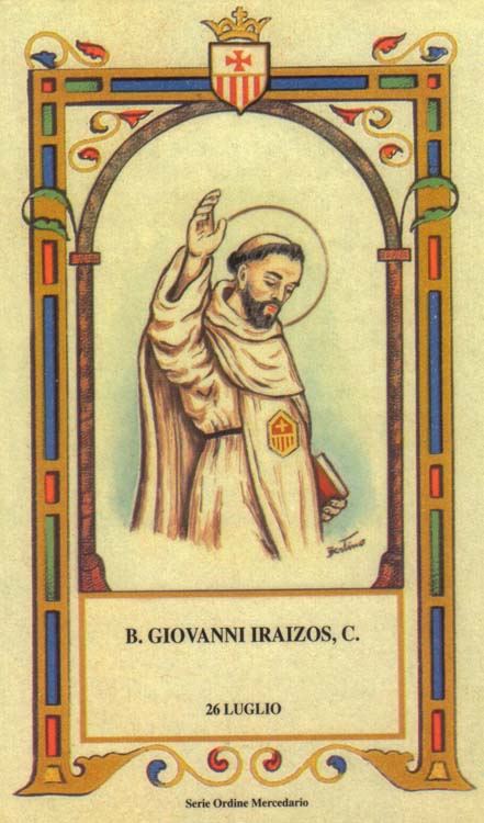 Beato Giovanni Iraizos - Mercedario