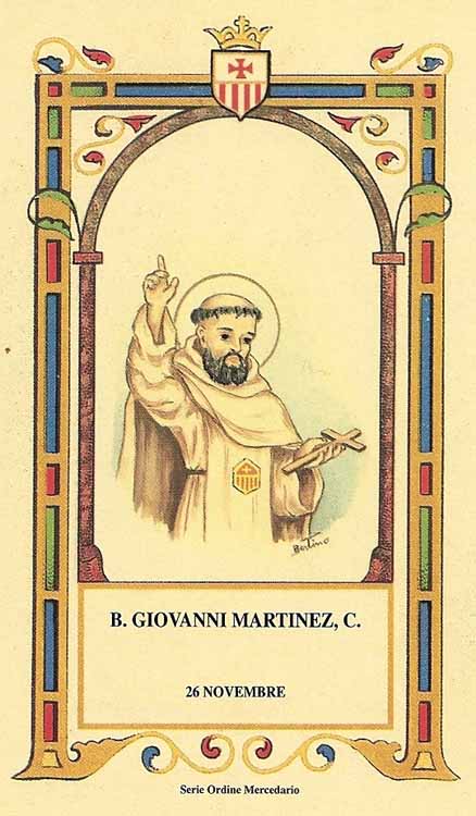 Beato Giovanni Martinez - Mercedario