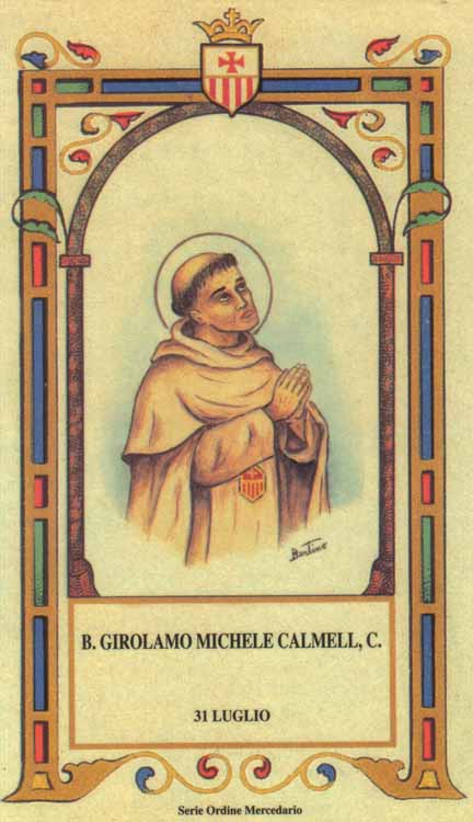 Beato Girolamo Michele Calmell - Mercedario