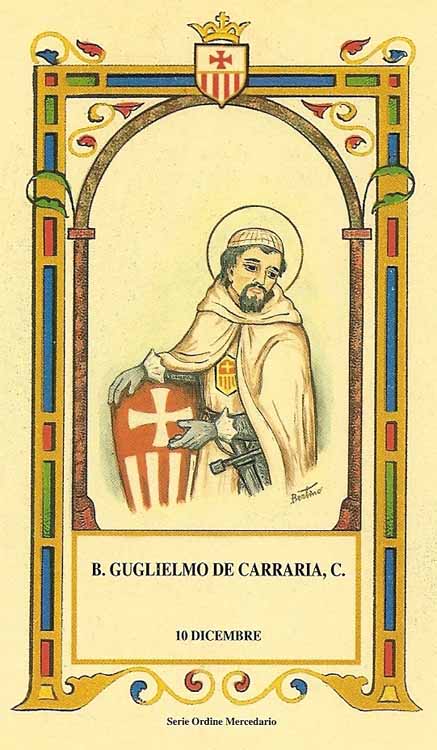 Beato Guglielmo de Carraria - Mercedario