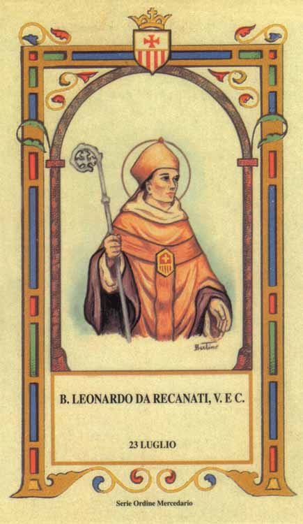 Beato Leonardo da Recanati - Vescovo