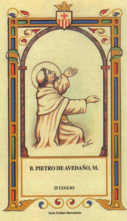 Beato Pietro de Avedano - Martire mercedario
