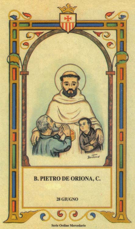 Beato Pietro de Oriona - Mercedario