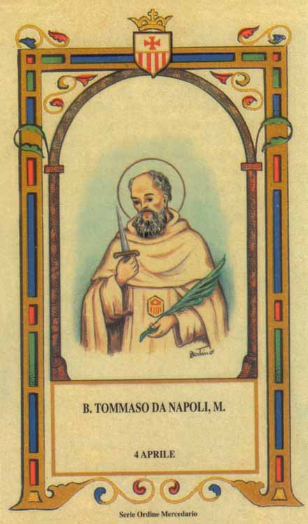 Beato Tommaso da Napoli - Mercedario, martire