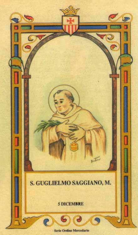 San Guglielmo Saggiano - Mercedario, martire