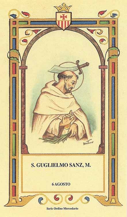 San Guglielmo Sanz - Martire mercedario