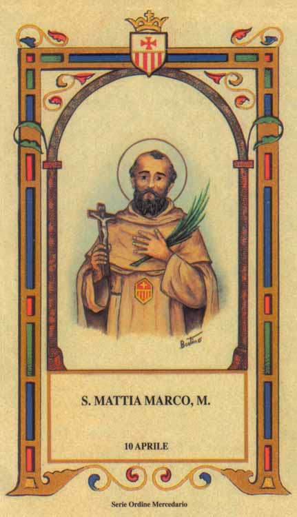 San Mattia Marco - Mercedario, martire