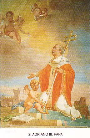 Sant'Adriano III - Papa