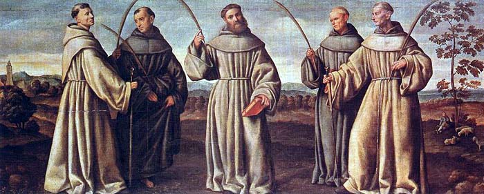 Santi Berardo, Otone, Pietro, Accursio e Adiuto - Protomartiri dell’Ordine dei Frati Minori
