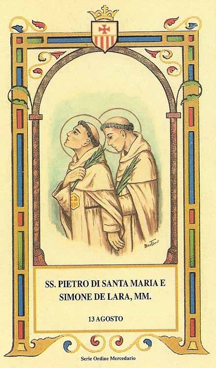 Santi Pietro di Santa Maria e Simone de Lara - Martiri mercedari